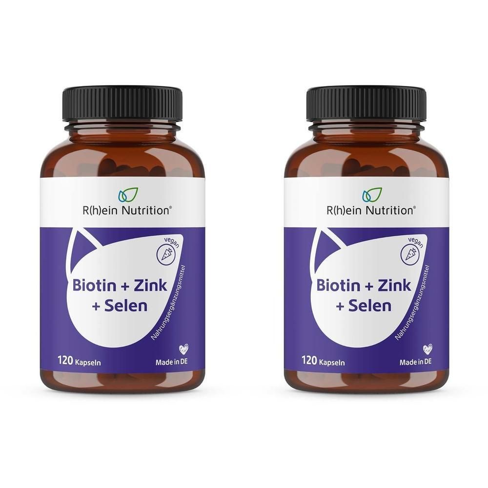 BIOTIN+ZINK+Selen f.Haut Haare & Nägel Kapseln 2x 2x120 St
