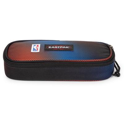 Schreibgeräteetui EASTPAK "OVAL SINGLE NBA Patch", Kinder, schwarz nba fade, Polyester, Schreibgeräteetuis, Federmäppchen, Schulmäppchen im NBA Basketball Design