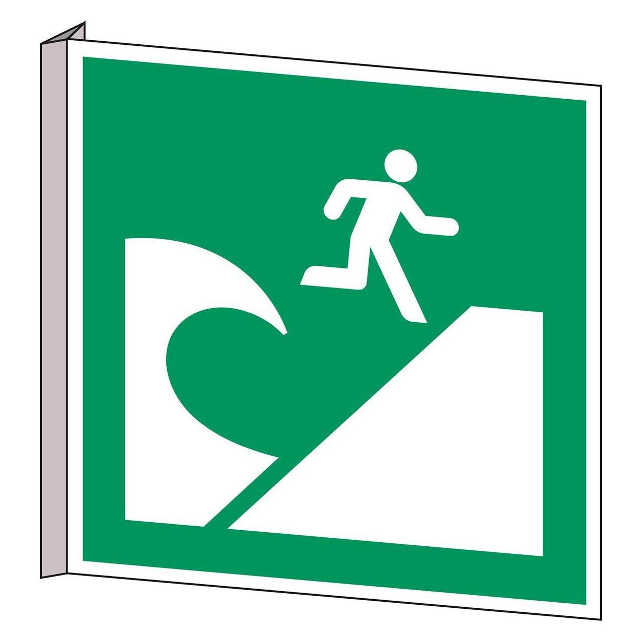 Brady ISO Safety Sign - Tsunami (E/E062/NT/BIPVC-151X151-1)