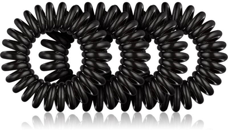 BrushArt Hair Rings élastiques à cheveux Black 4 pcs