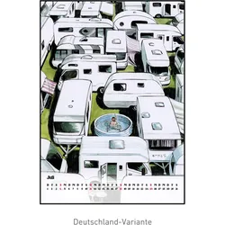 Ernst  Camping Glück Wandkalender 2027 mit Cartoons Österreich