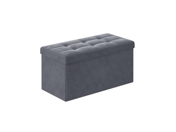 Hansiro Sitzbank Lusaka, Grau, 76x38x38 cm, Esszimmer, Bänke, Sitzbänke