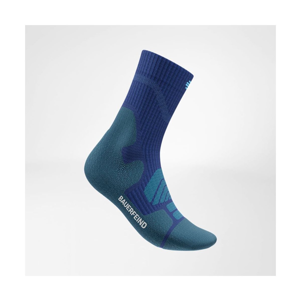 Bauerfeind Outdoor Merino Midcutsocks Men ocean blue (OCE-BLU) 46-49 70000532