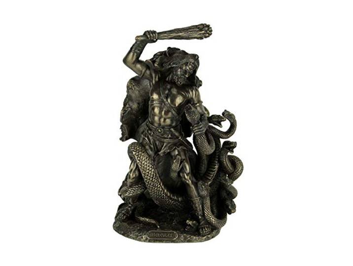 Veronese Design Bronzen afwerking Hercules tweede arbeid moord op Hydra-standbeeld