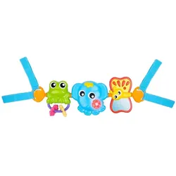 Playgro, Kinderwagenspielzeug, musical pram toy Travel Trio, 0186984