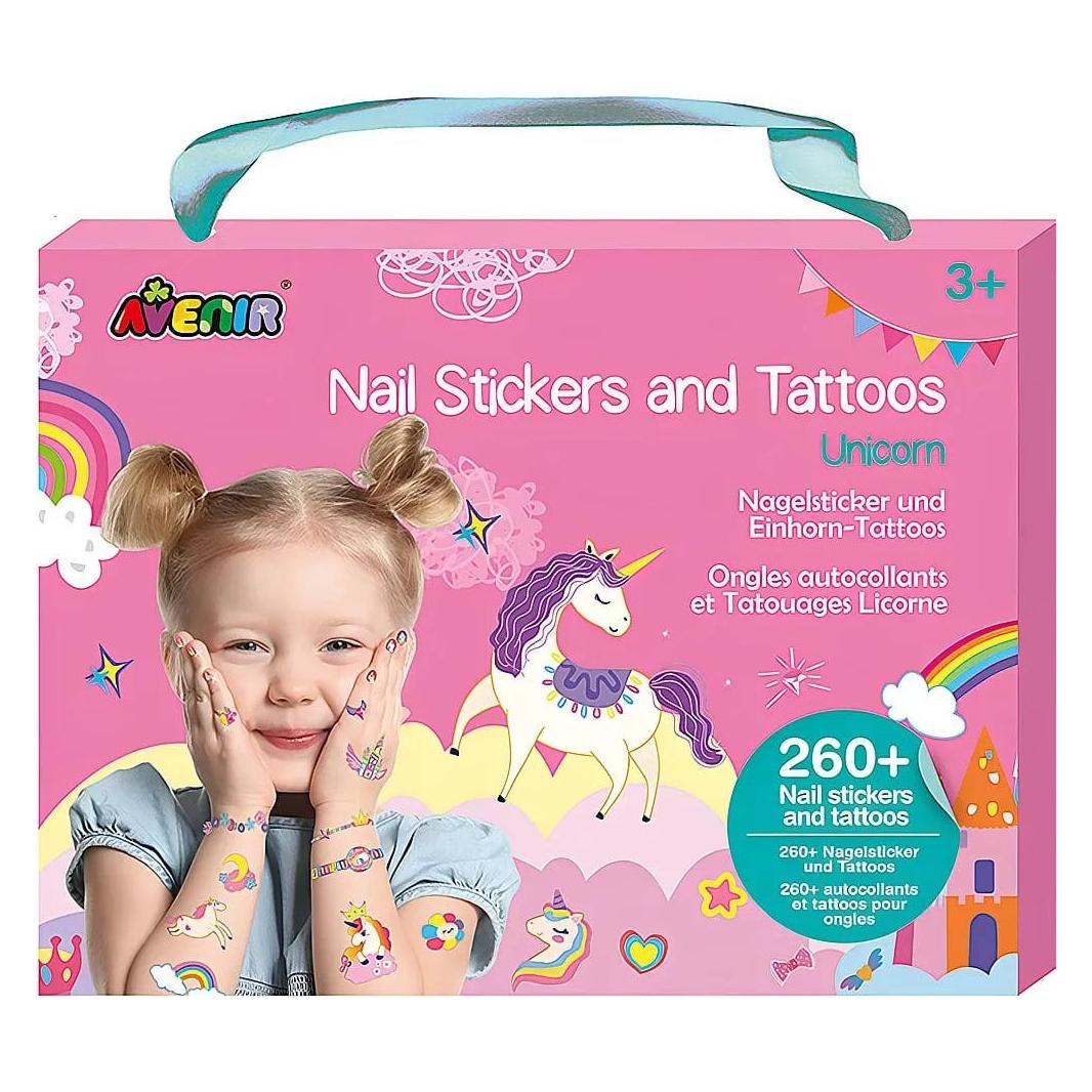 Avenir Nagelsticker/Tattoos - Einhorn (6920773382056)