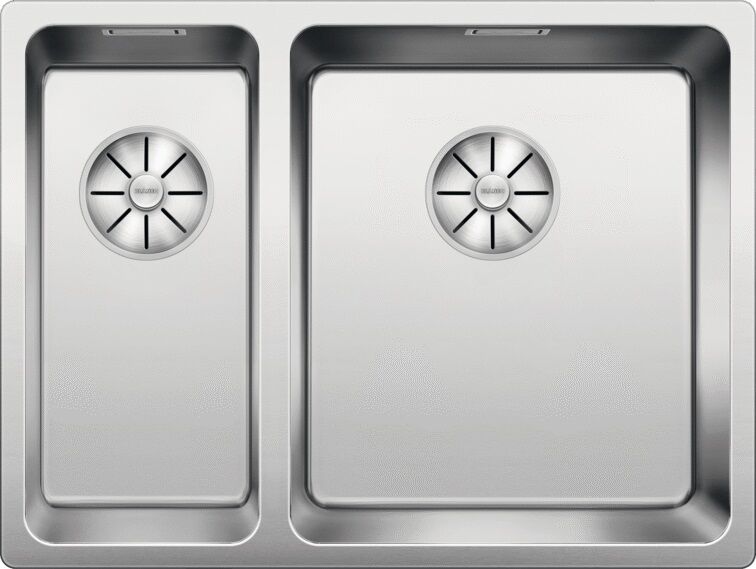 Blanco Andano 340/180-if évier 522973 58,5x40cm, Inox satin de soie, droite, IF rebord plat
