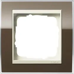 Gira Abdeckrahmen 1-fach klar braun 0211761