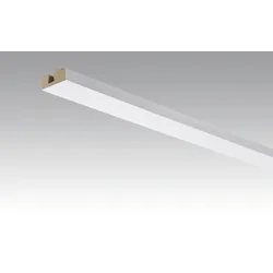 MEISTER Vierkant-Deckenabschlussleiste 15/40 mm  Weiß Hochglanz 4084 - 2380 mm