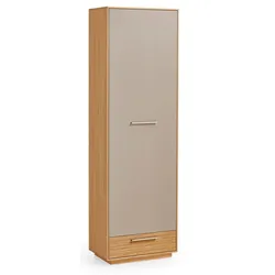 Voss Möbel Garderobenschrank Loveno Lack Grau Taupe