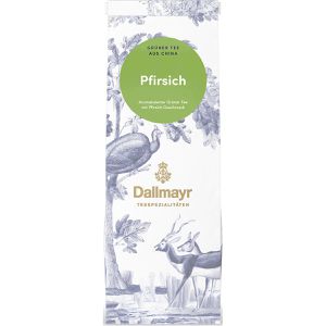 Dallmayr Tee Teespezialitäten Pfirsich, Grüner Tee mit Pfirsicharoma aus China, loser Tee, 100 g