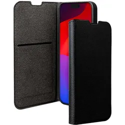 Bigben Wallet-Etui iPhone 17 Pro mit Video-Stand (Apple iPhone 17 Pro), Smartphone Hülle, Schwarz