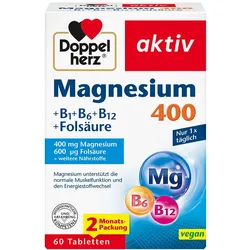 DOPPELHERZ Magnesium 400 mg Tabletten 60 St
