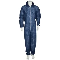 Schutzanzug Abena Schutz-Einweg-Overall blau 2XL/3XL zum Schutz von Kleidung gegen Spritzer, Staub und Schmutz