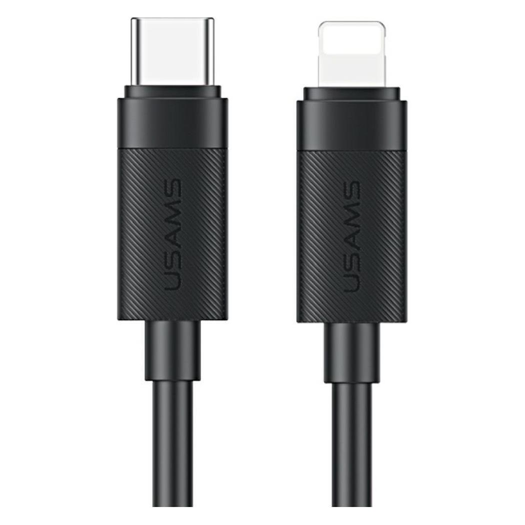 Usams Cable U94 30W USB-C to Lightning 1m black (1 m, USB 2.0, 30 W) (SJ781USB01)