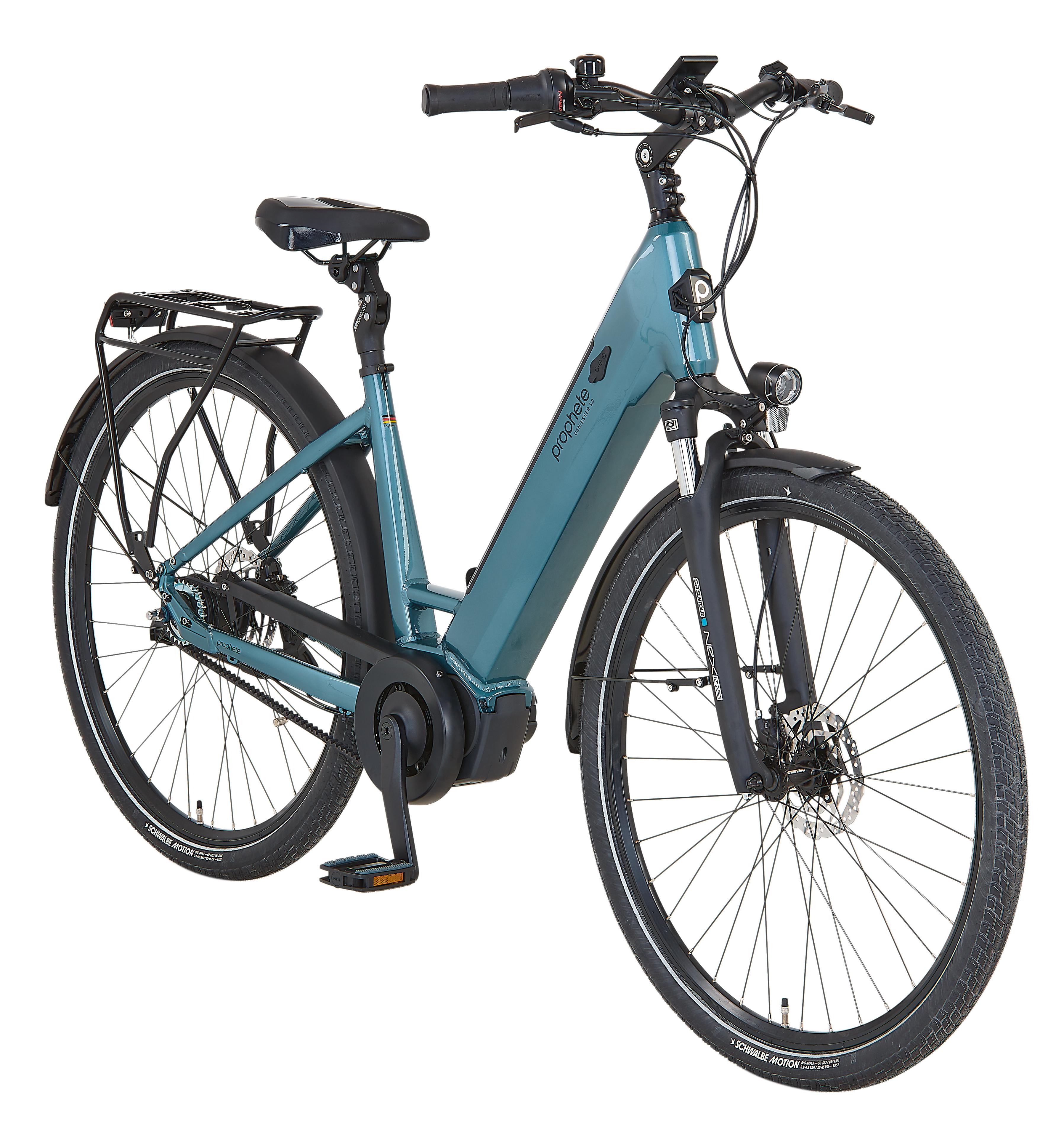 PROPHETE GENIESSER 5.0 Damen City E-Bike 28" | AEG ComfortDrive II Mittelmotor 70 Nm, 600 Wh Akku bis 170 km, Riemenantrieb