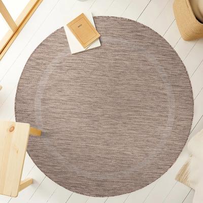 Outdoorteppich AYYILDIZ TEPPICHE "RELAX 4311, auch als Läufer und in Rund", braun, H:5mm Ø:120cm, Polypropylen, Teppiche, Outdoorteppich, Läufer, Pflegeleicht, Robust, In- und Outdoor, große Farbauswahl