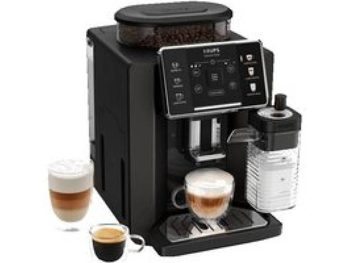 KRUPS Sensation Lait M50 Machine à café automatique 3 recettes cafés 3 lactées noire EA912910