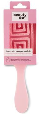 Beauty List Escova de Cabelo Extra Flexível Rosa Claro 1 un