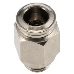 RS PRO, Rohrverbindungstechnik, Steckfitting, Gewinde-zu-Rohr, Messing vern (Rohrverschraubung)