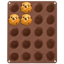 Orion Forma silikonowa foremka do pieczenia mini muffinek na muffinki małe babeczki 20 sztuk, Backform