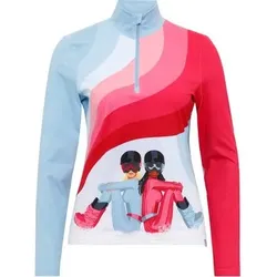 KRIMSON KLOVER Damen Pullover Ski Disco Top, Größe S in Blau Blau