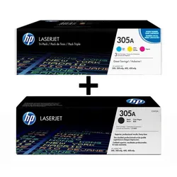 HP Original 305A Toner - 4er Multipack (CF370AM, CE410A)