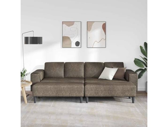 KTHLBRH 3-Sitzer-Sofa, dunkelgrau, für Wohnzimmer Minimalistisches Design, robuste Struktur, weiche Kissen, elegante Linie
