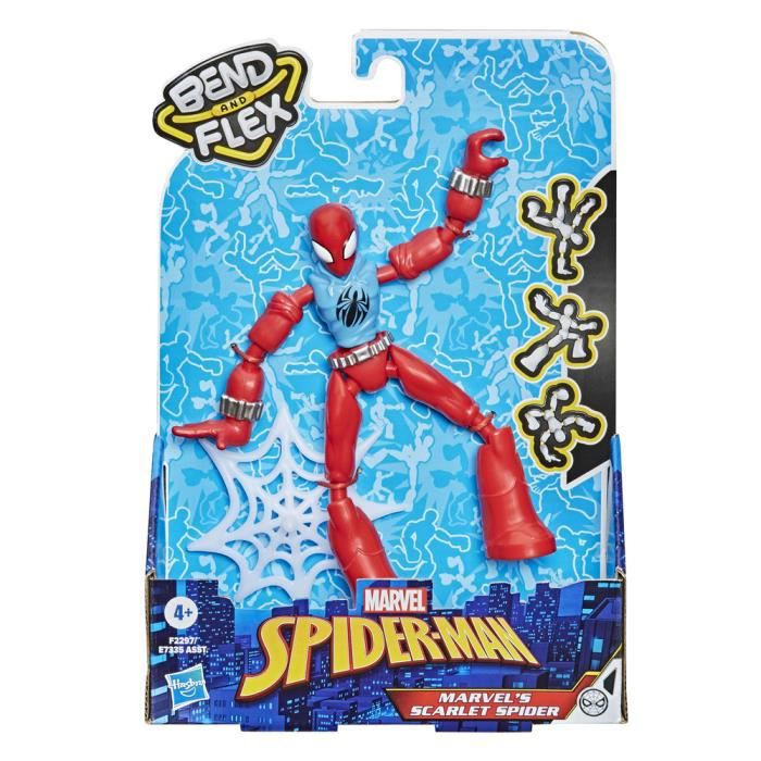 Marvel Spider-Man Scarlet Spider Buigbaar en Flexibel Speelgoed