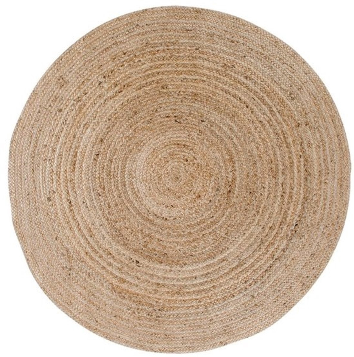 Rond jute tapijt Bombay in boho stijl - Ø90 cm
