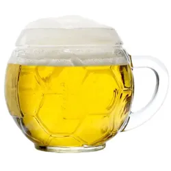 Stölzle Oberglas Bierkrug 0,4 l Fußballkanne