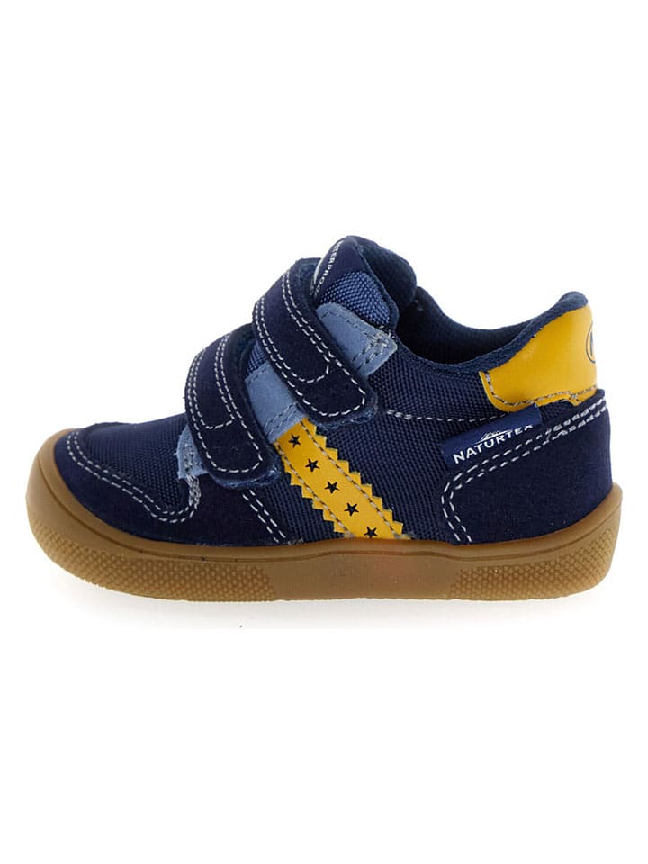 Naturino Barfuß-Leder-Sneakers "Ondy" in Dunkelblau - 24