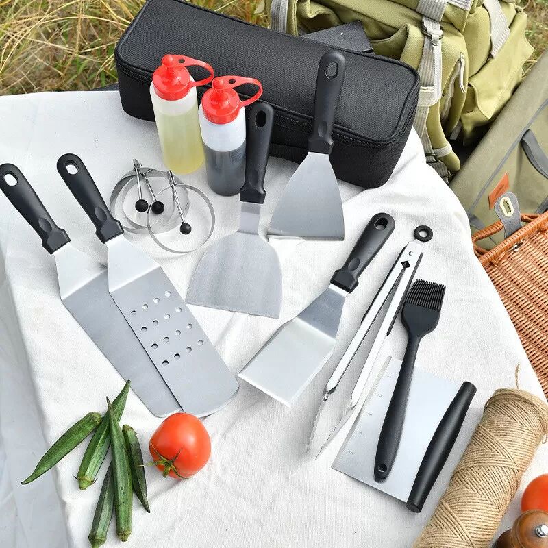 INF 14-teiliges Grillspatel-Set aus Edelstahl