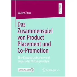 Das Zusammenspiel von Product Placement und Co-Promotion, Fachbücher von Volker Zaiss