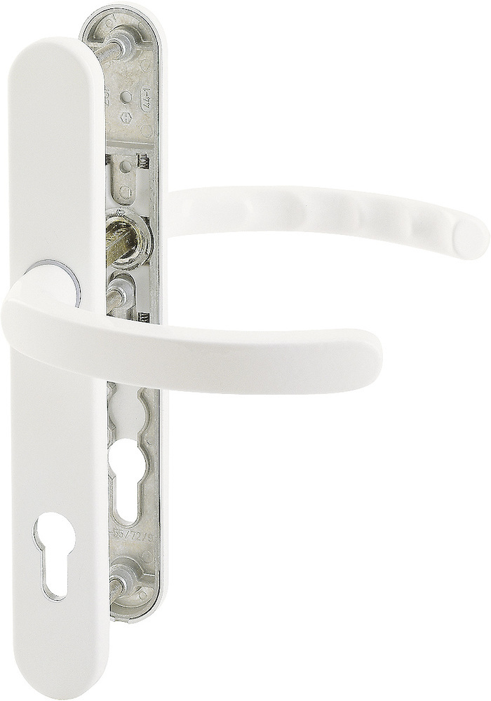 HOPPE Drückergarnitur mit Schmalschild Luxembourg 1500/3357N, Aluminium 6990808