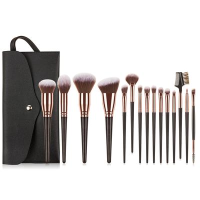 Black Makeup Brush Sets Professional Natural Fiber Hair Brush Foundation Kakubi Contour Eyeshadow Blending Beauty Tool 3