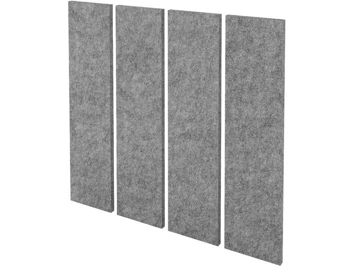 Akustik-Wandelement Office grau Vlies B 100 cm T 2.5 H 25 cm - Akustik-Wandelement