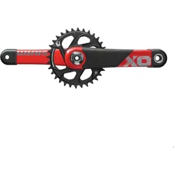 SRAM X01 DH Kurbelgarnitur 170 mm, 34 Zähne Direct Mount, 83 mm, schwarz/rot