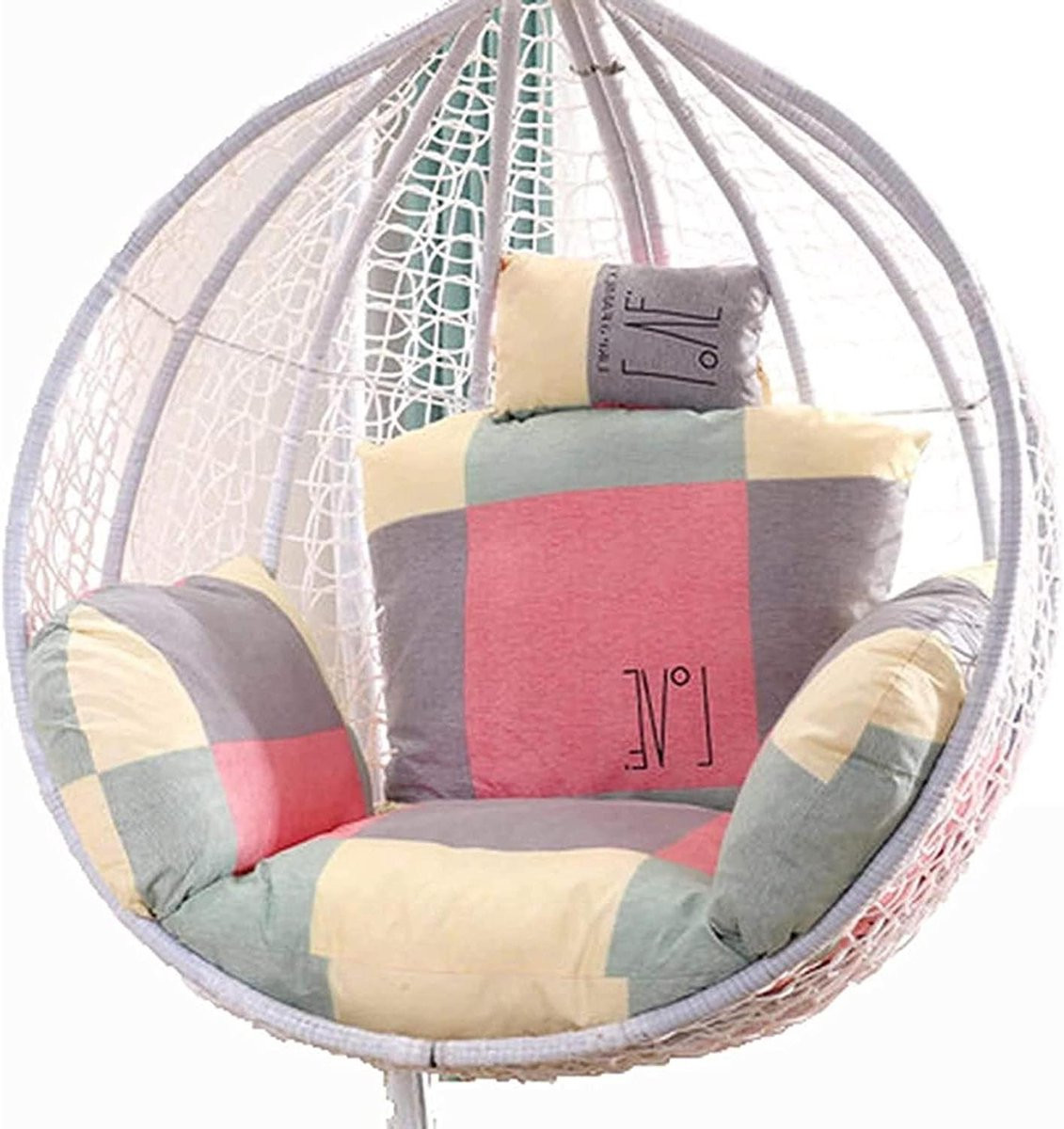 Ergonomisch Zitkussen voor Hangstoel - Groot - Beige