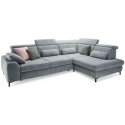 set one by Musterring Ecksofa SO 3400 Stoff Blau Blue