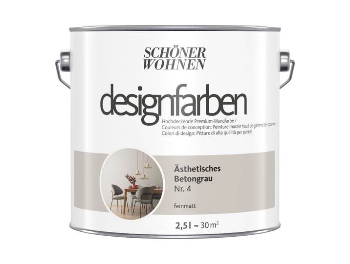 Schöner Wohnen Premium-Dispersion Designfarbe Grau 2.5 l