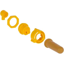 Kerbl Hygieneventil + Latex-Sauger 1454 gelb - 14278 - gelb
