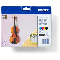 Brother LC127XLVALBP Druckerpatrone 4 Stück(e) Original Schwarz, Cyan, Magenta, Gelb