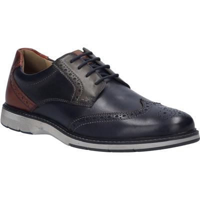 Schnürschuh JOSEF SEIBEL "Stuart 07, ocean-multi", Herren, Gr. 40, blau (ocean, multi), Obermaterial: 100% Rindsleder Leather cow., Schuhe Schnürschuh