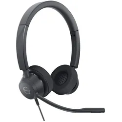 Dell Pro Stereo Headset WH3022 (Kabelgebunden, USB-A), Office Headset, Schwarz