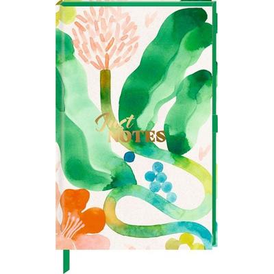 Notizbuch DIN A6 – Just Notes (Green Leaves), Notizbuch von , Coppenrath