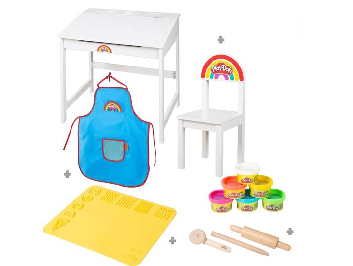 roba x Play-Doh Schulpult inkl. Zubehör - FSC-zertifiziertes Holz
