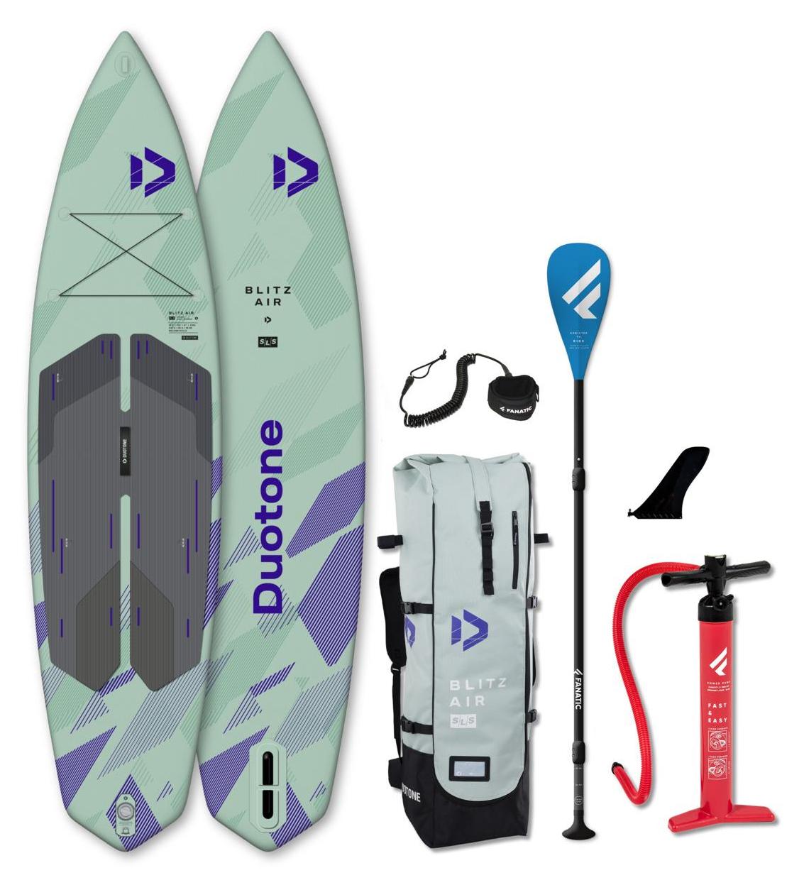 DUOTONE BLITZ AIR SLS 12'0 iSUP Touring SUP Board leicht 7,9kg Set
