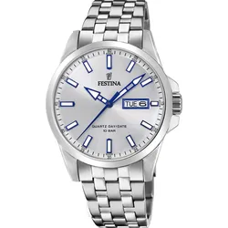 Festina Quarz Herren Klassik F20357/1 - silber - 41mm