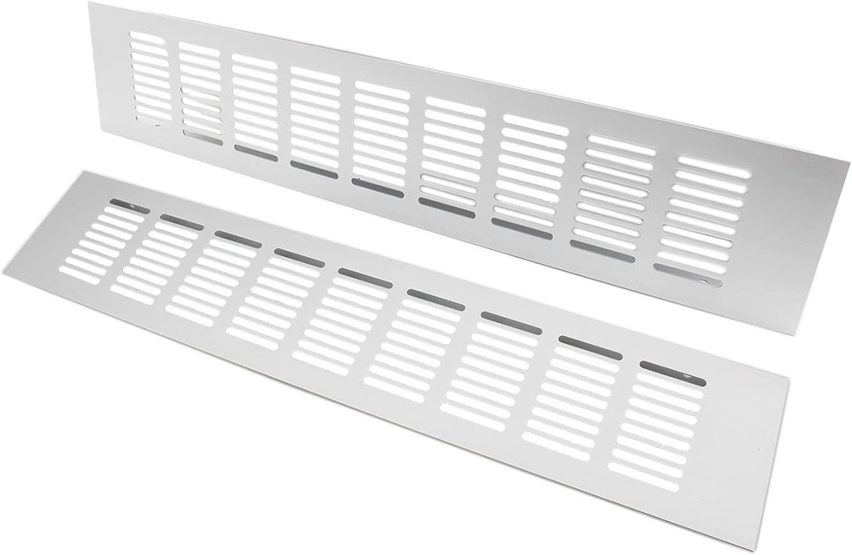 LTPRTZ Heavy Duty Ventilatieroosters - Aluminium, Rechthoekig, 2 Stuks